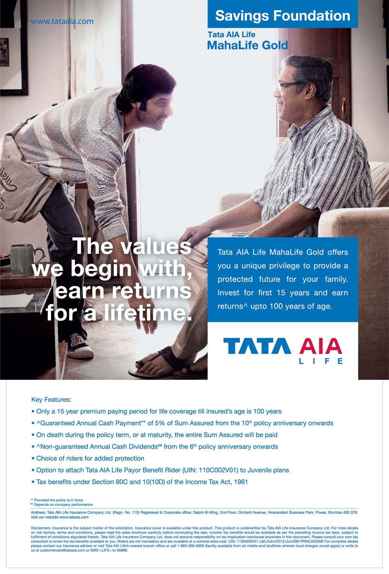 Tata AIA Life MahaLife Gold